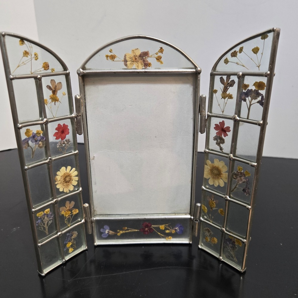 Picture Frame Arch Window Pressed Flower Triptych Arch Cottagecore 3.5x5 Garden